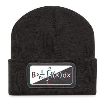 Mathematician Math Mathematical Mathematics - Recycled Patch Beanie - dark grey - Front