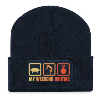 Meine Wochenend Routine - Recycelte Patch Beanie - French Navy - Vorne
