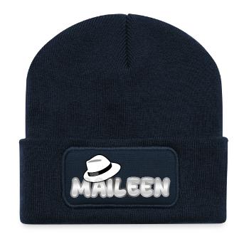 First name Maileen - Recycled Patch Beanie - french navy - Front