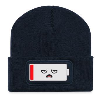 Niedrige Batteriemischung - Recycelte Patch Beanie - French Navy - Vorne