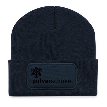 pulverschnee - Recycelte Patch Beanie - French Navy - Vorne
