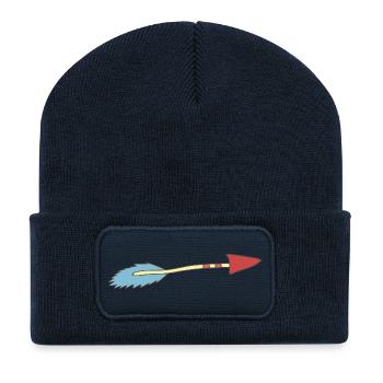 arrow - Recycled Patch Beanie - french navy - Front