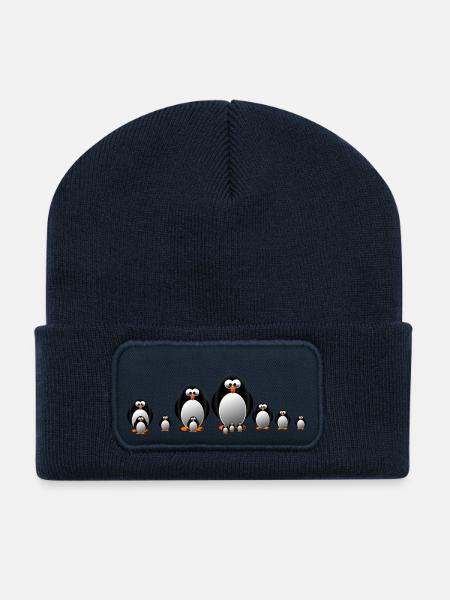Pinguine - Recycelte Patch Beanie - French Navy