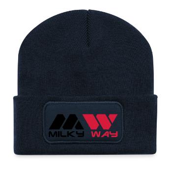 Milky Way__V001 - Recycelte Patch Beanie - French Navy - Vorne