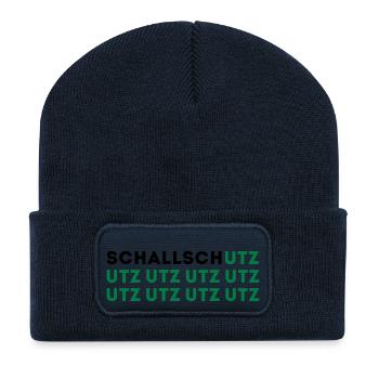 Schallschutz UTZ UTZ UTZ zweifarbig - Recycelte Patch Beanie - French Navy - Vorne