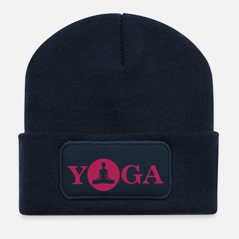 Yoga - Recycelte Patch Beanie - French Navy