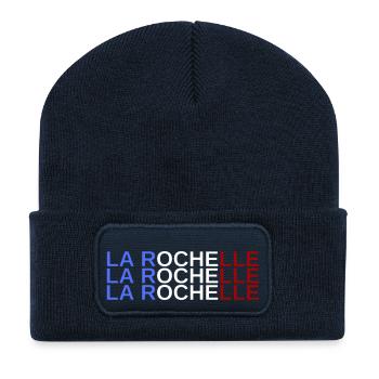 LA ROCHELLE FRANCE - Beanie recyclé à patch - bleu marine - Devant