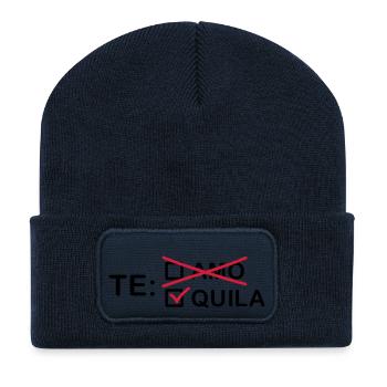 te_amo_quila_2_f2 - Recycelte Patch Beanie - French Navy - Vorne
