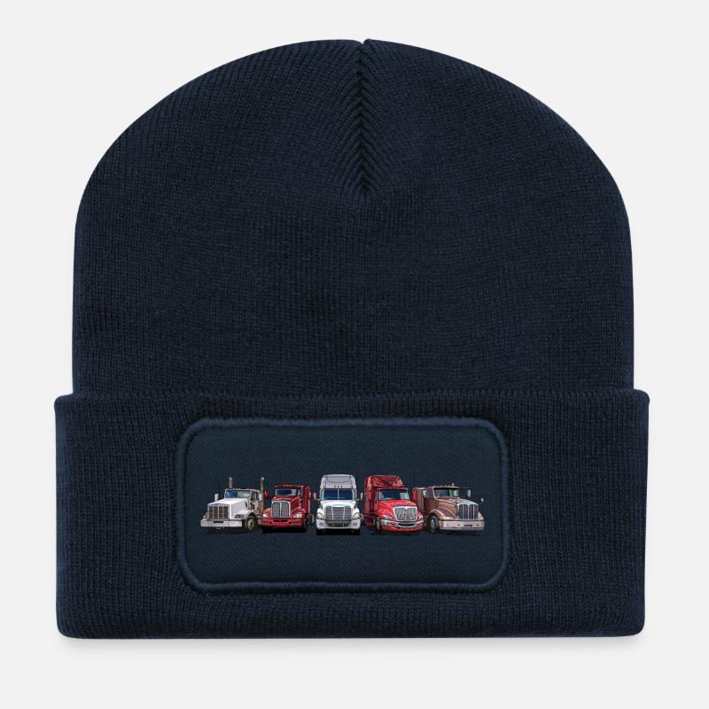 Semi-trailer tractors with long bonnet - Recycled Patch Beanie - french navy