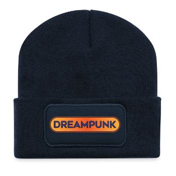 Dreampunk Coucher de soleil Dégradé - Beanie recyclé à patch - bleu marine - Devant
