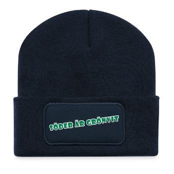 South is green-white - Recycled Patch Beanie - french navy - Front