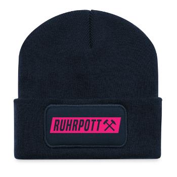 Ruhrpott - Ruhr Pott - Zeche - Zollverein - NRW - Recycelte Patch Beanie - French Navy - Vorne