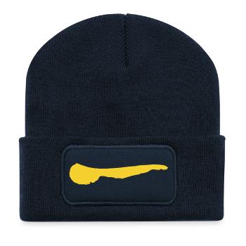Insel Ameland - Recycelte Patch Beanie - French Navy - Vorne