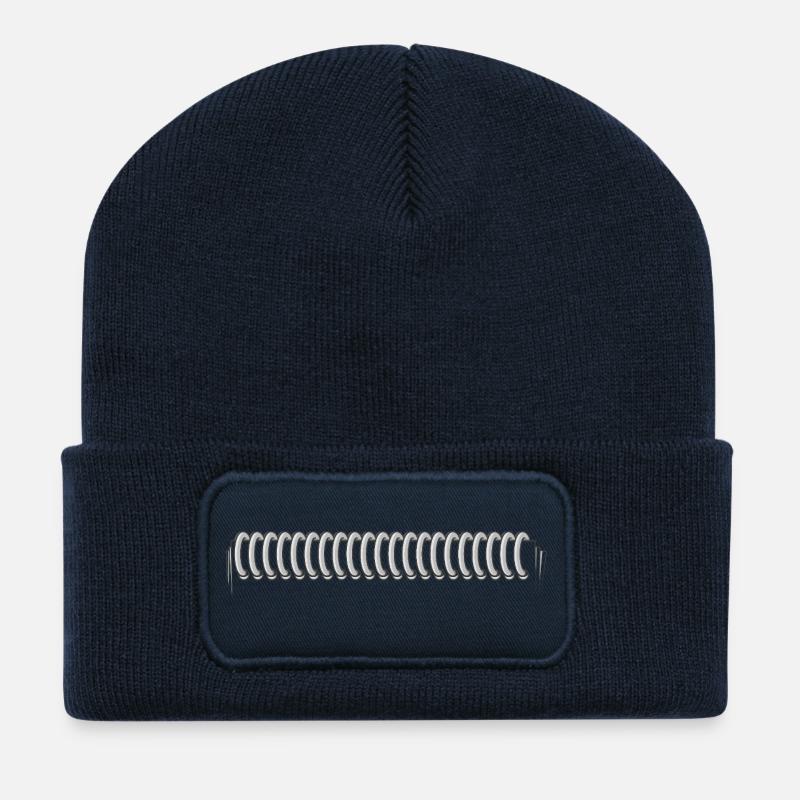 NACHWORT H - Recycelte Patch Beanie - French Navy