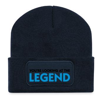 The legend is in front of you! - Recycled Patch Beanie - french navy - Front