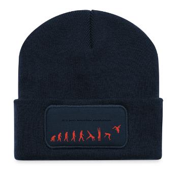 Evolution - Recycelte Patch Beanie - French Navy - Vorne