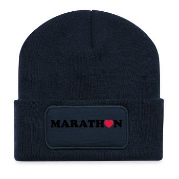 marathon - Recycled Patch Beanie - french navy - Front