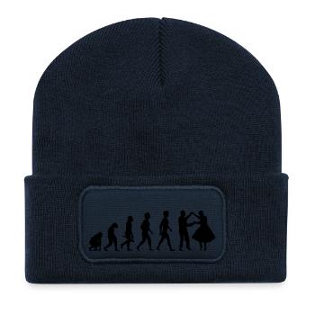 tanzen musik walzer tango disco tanz9 - Recycelte Patch Beanie - French Navy - Vorne