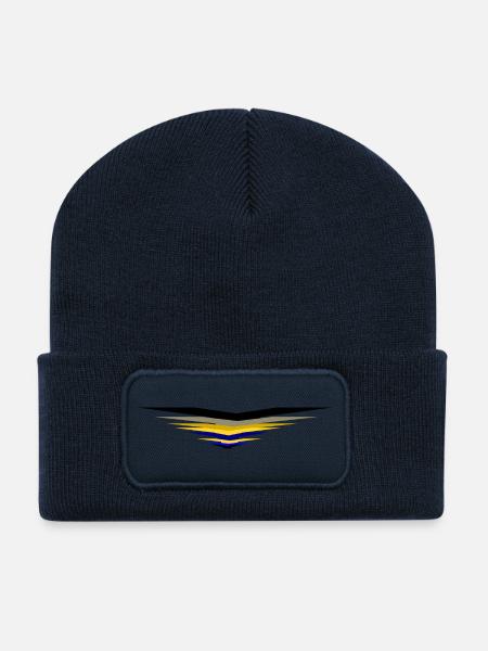 prospectus - Beanie recyclé à patch - bleu marine