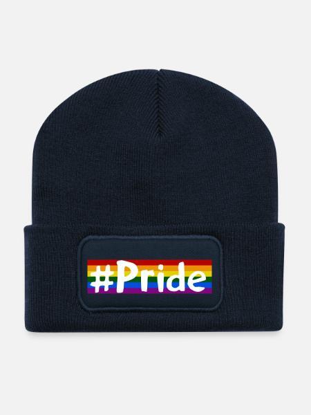 Pride - Recycelte Patch Beanie - French Navy