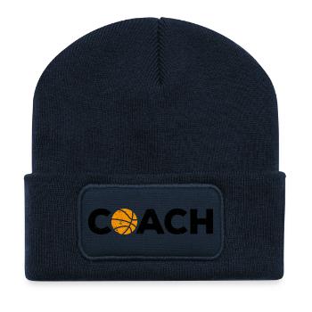 COACH BASKETBALL coach gift teacher club - Recycled Patch Beanie - french navy - Front