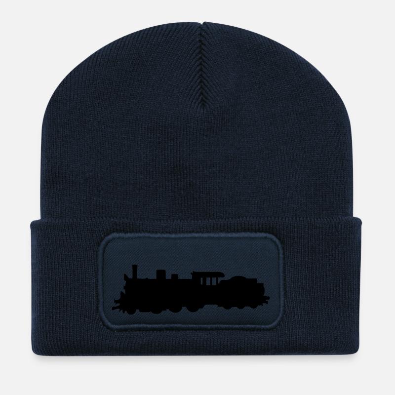 Dampflock - Steam Locomotive - Recycled Patch Beanie - french navy