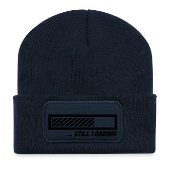 still_loading_qu1 - Recycelte Patch Beanie - French Navy - Vorne