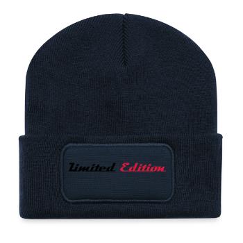 LIMITED EDITION - Recycelte Patch Beanie - French Navy - Vorne