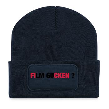 FILM LOOK - Recycled Patch Beanie - french navy - Front