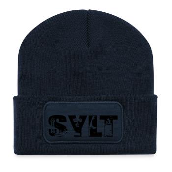 Sylt Skyline - Recycelte Patch Beanie - French Navy - Vorne