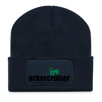 Ackercruiser - Recycelte Patch Beanie - French Navy - Vorne