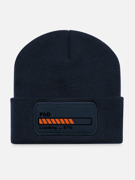 PhD Loading - Recycelte Patch Beanie - French Navy