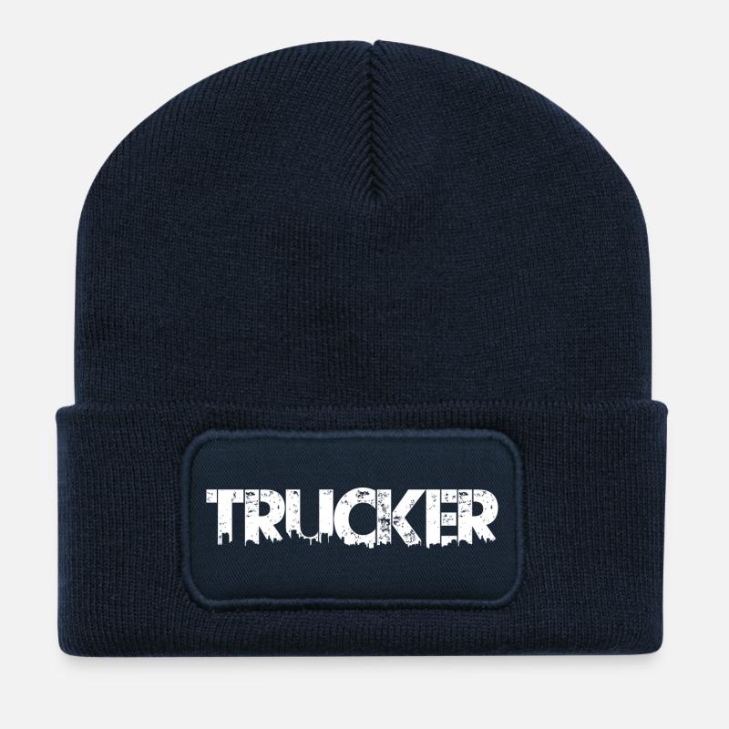Trucker Lkw-Fahrer - Recycelte Patch Beanie - French Navy