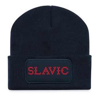 SLAVIC Folk Slawisch - Recycelte Patch Beanie - French Navy - Vorne