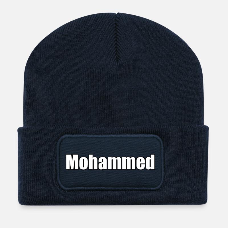Muhammad - (Menschenname) - Recycelte Patch Beanie - French Navy