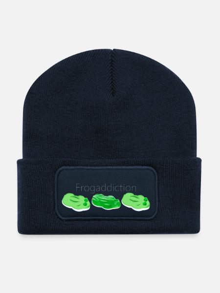 Frogaddiction - Recycelte Patch Beanie - French Navy