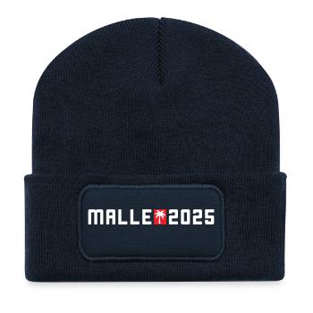 Malle 2025 Urlaub Palme - Recycelte Patch Beanie - French Navy - Vorne