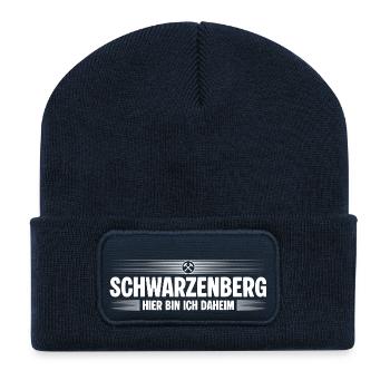 Schwarzenberg Erzgebirge - Recycelte Patch Beanie - French Navy - Vorne