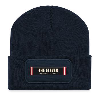 Die Elf — Design des Stützerschals - Recycelte Patch Beanie - French Navy - Vorne