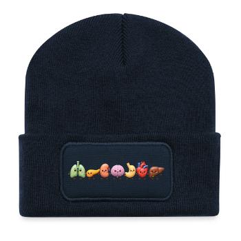 Süße Organen-Clique - Recycelte Patch Beanie - French Navy - Vorne