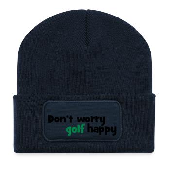 Golf - Recycelte Patch Beanie - French Navy - Vorne