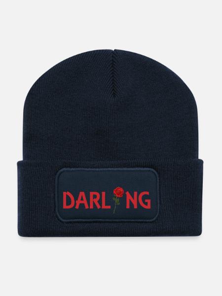 Darling - Recycelte Patch Beanie - French Navy