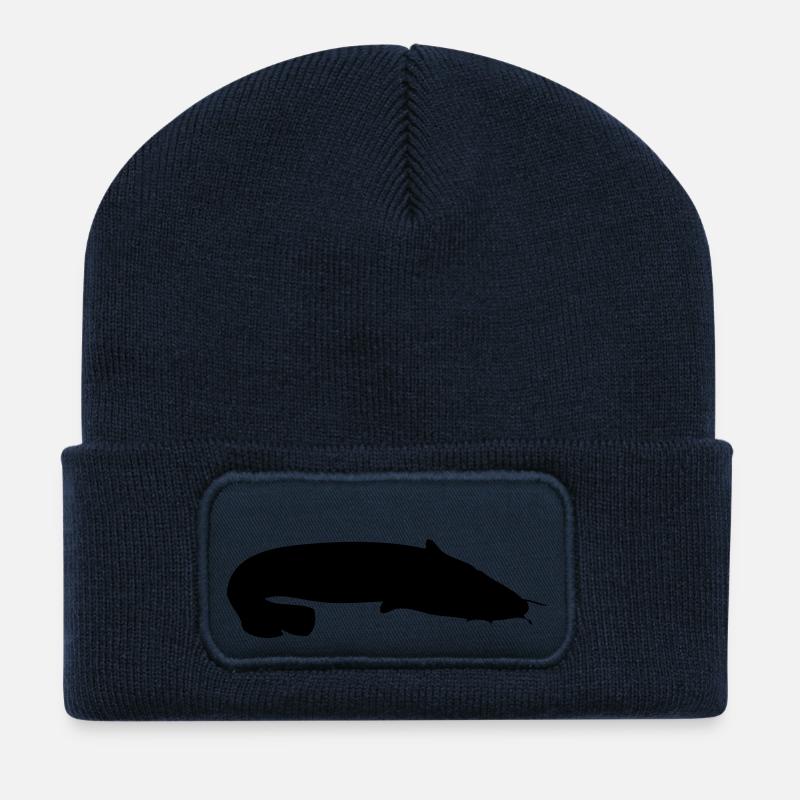 Silure - Beanie recyclé à patch - bleu marine