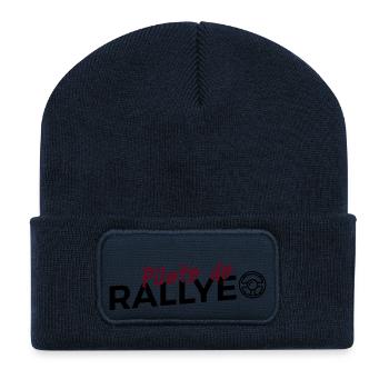 Pilote de Rallye - Beanie recyclé à patch - bleu marine - Devant