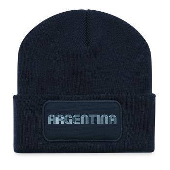 argentina 70er Schrift Lounge - Recycelte Patch Beanie - French Navy - Vorne