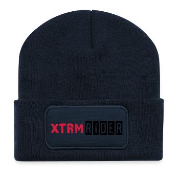 xtrm_rider_vec_2en - Recycled Patch Beanie - french navy - Front