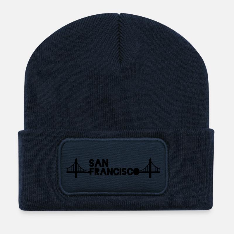 San Francisco - Recycelte Patch Beanie - French Navy