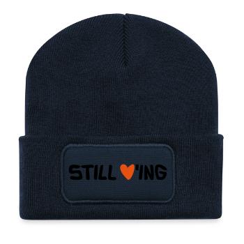 Still Loving - Recycelte Patch Beanie - French Navy - Vorne
