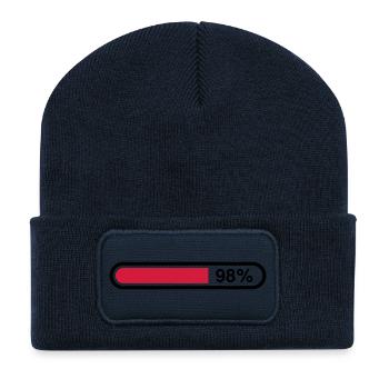 loading_bar__1f2 - Recycled Patch Beanie - french navy - Front