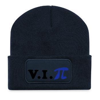 V.I.Pi - Beanie recyclé à patch - bleu marine - Devant